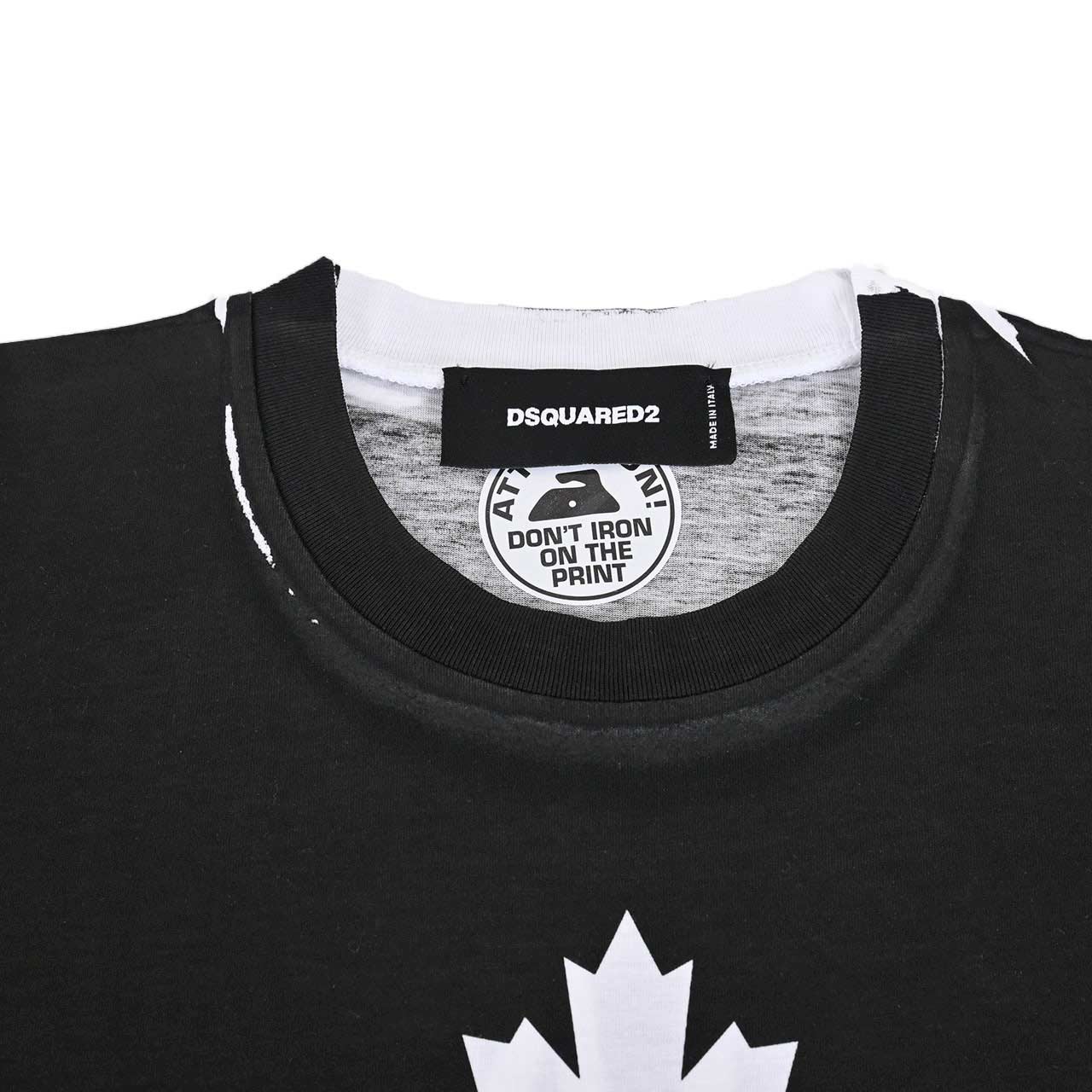 ディースクエアード DSQUARED2 Tシャツ S74GD0853 S23009 900 ブラック レディース ワケアリ 【ラスト1点】