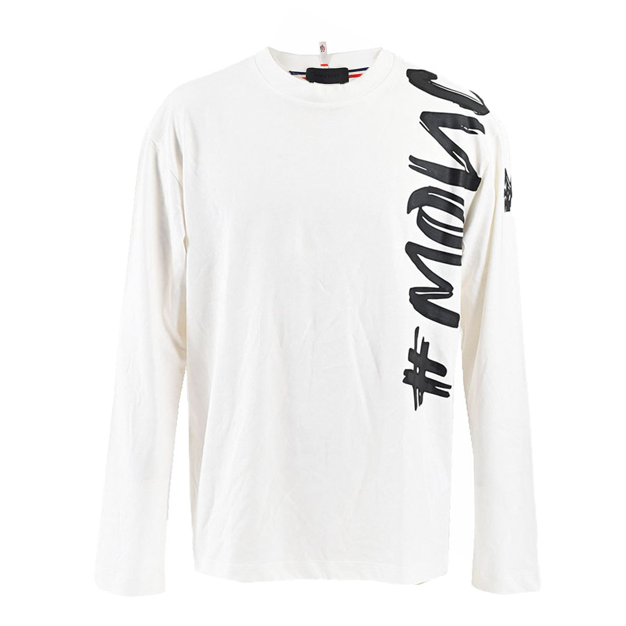 モンクレール MONCLER Tシャツ 8D00004 8390T 001 ワケアリ ホワイト メンズ 【ラスト1点】