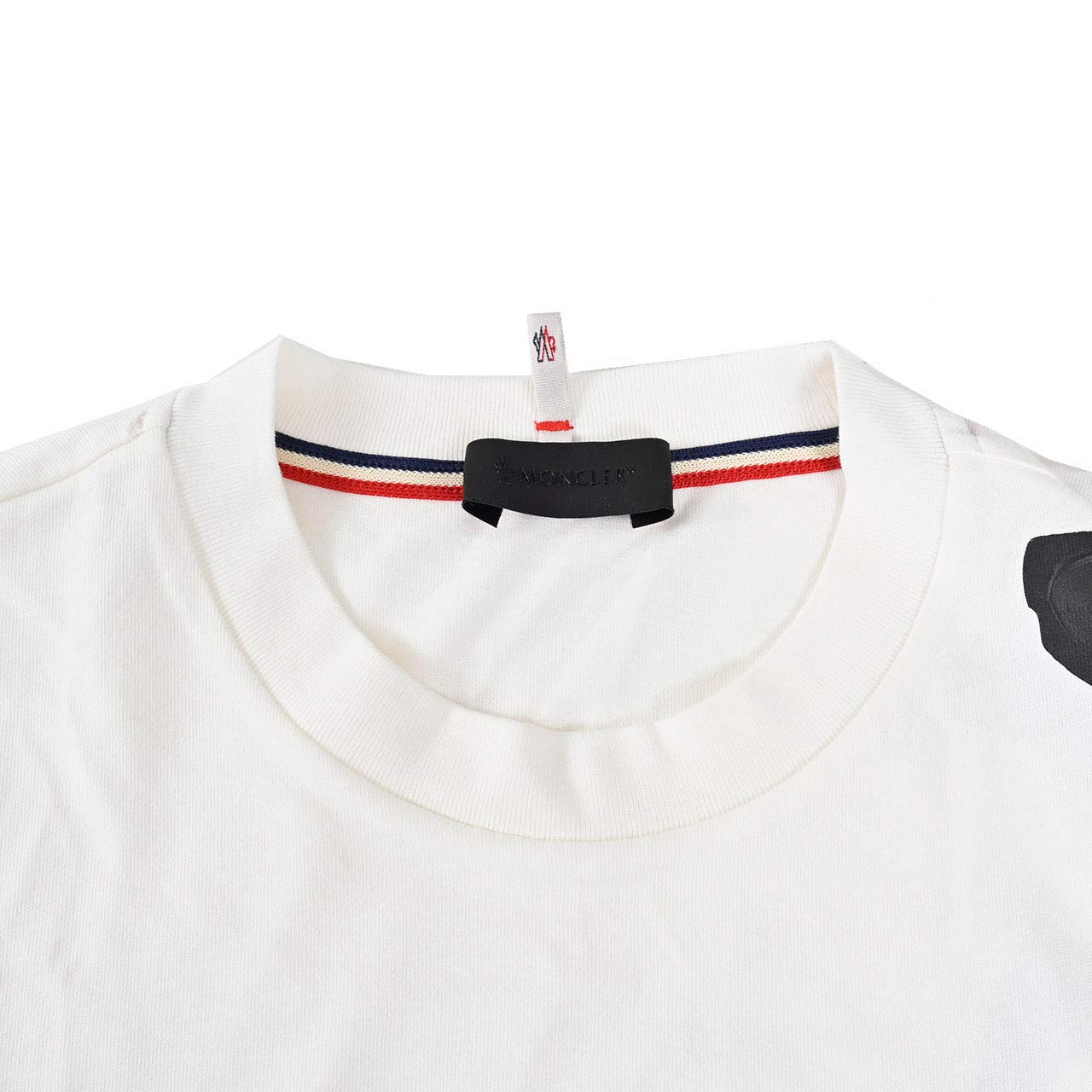 モンクレール MONCLER Tシャツ 8D00004 8390T 001 ワケアリ ホワイト メンズ 【ラスト1点】