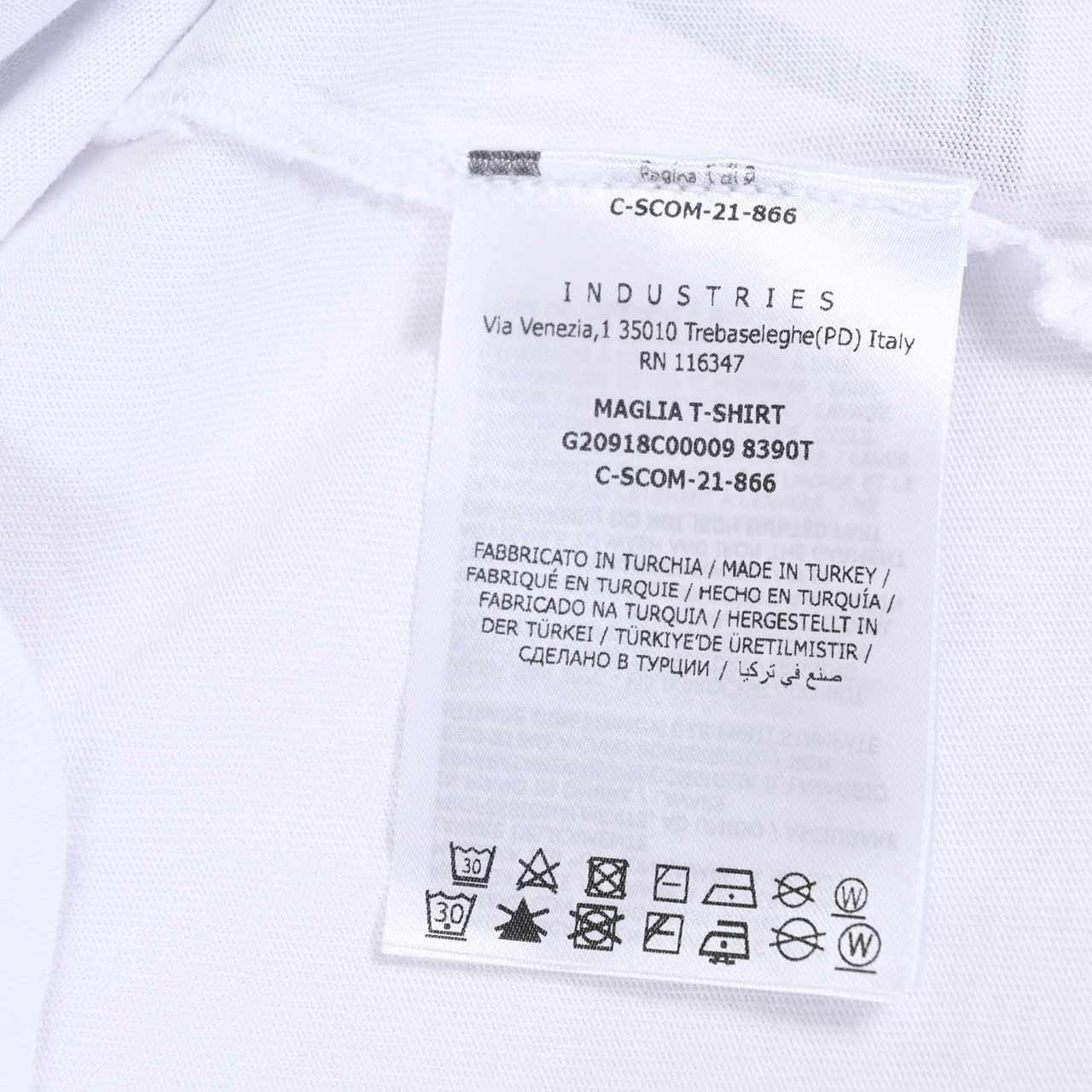 モンクレール MONCLER Tシャツ 8C00009 8390T 001 ワケアリ ホワイト レディース【ラスト1点 Mサイズ】