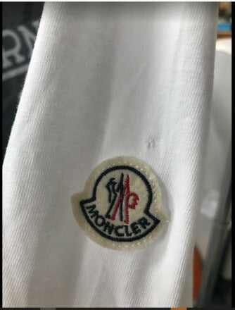 モンクレール MONCLER Tシャツ 8C00009 8390T 001 ワケアリ ホワイト レディース【ラスト1点 Mサイズ】