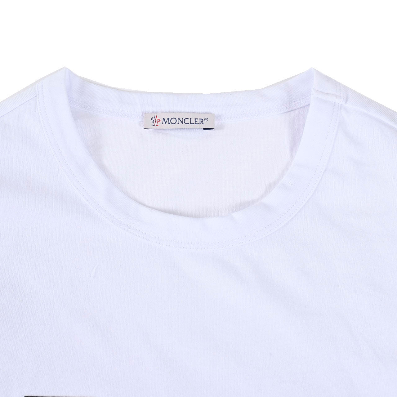 モンクレール MONCLER Tシャツ 8C7E120 8390T 080 ワケアリ ホワイト メンズ【ラスト1点】 アウトレット 【訳ありセール 処分価格】 ポッキリ