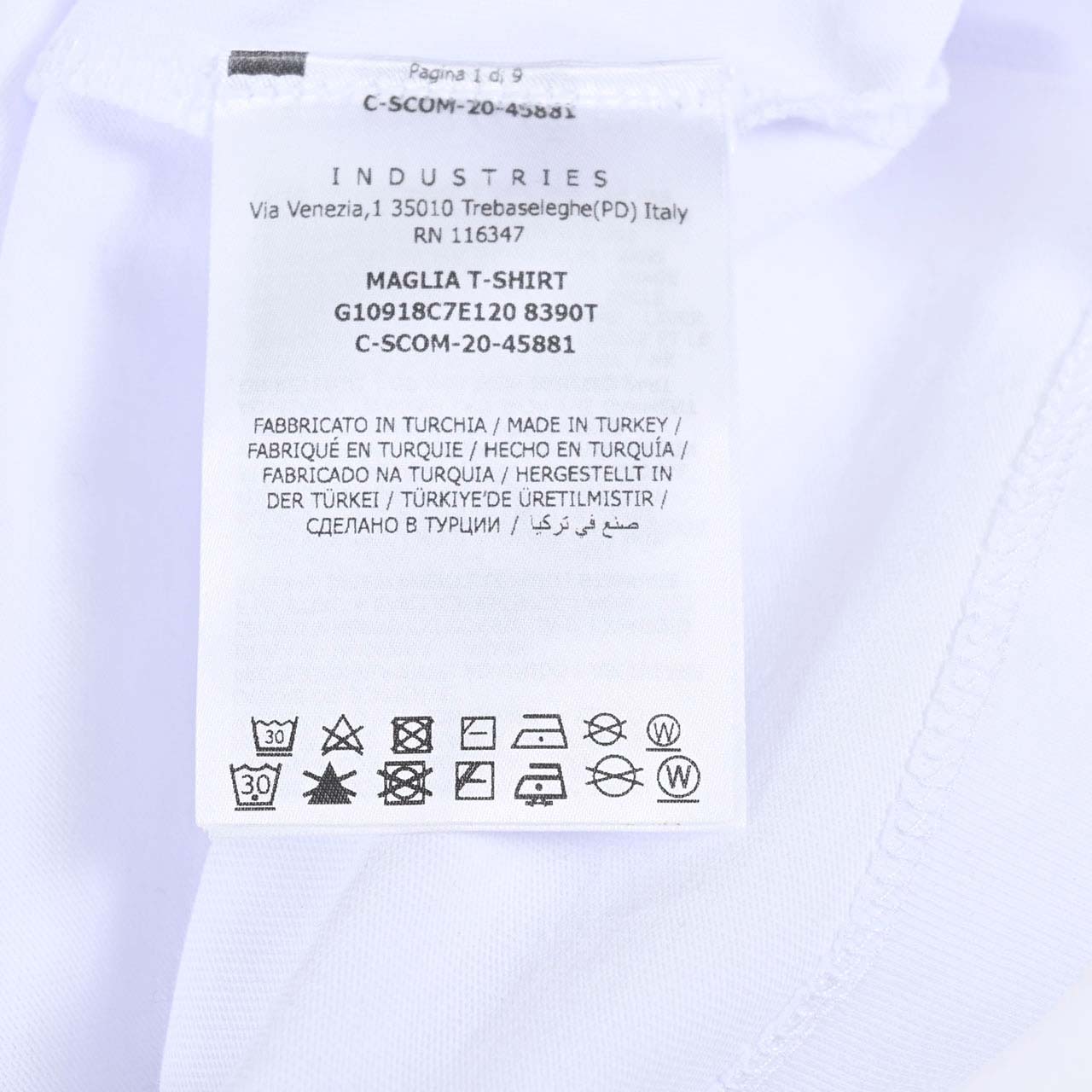 モンクレール MONCLER Tシャツ 8C7E120 8390T 080 ワケアリ ホワイト メンズ【ラスト1点】 アウトレット 【訳ありセール 処分価格】 ポッキリ