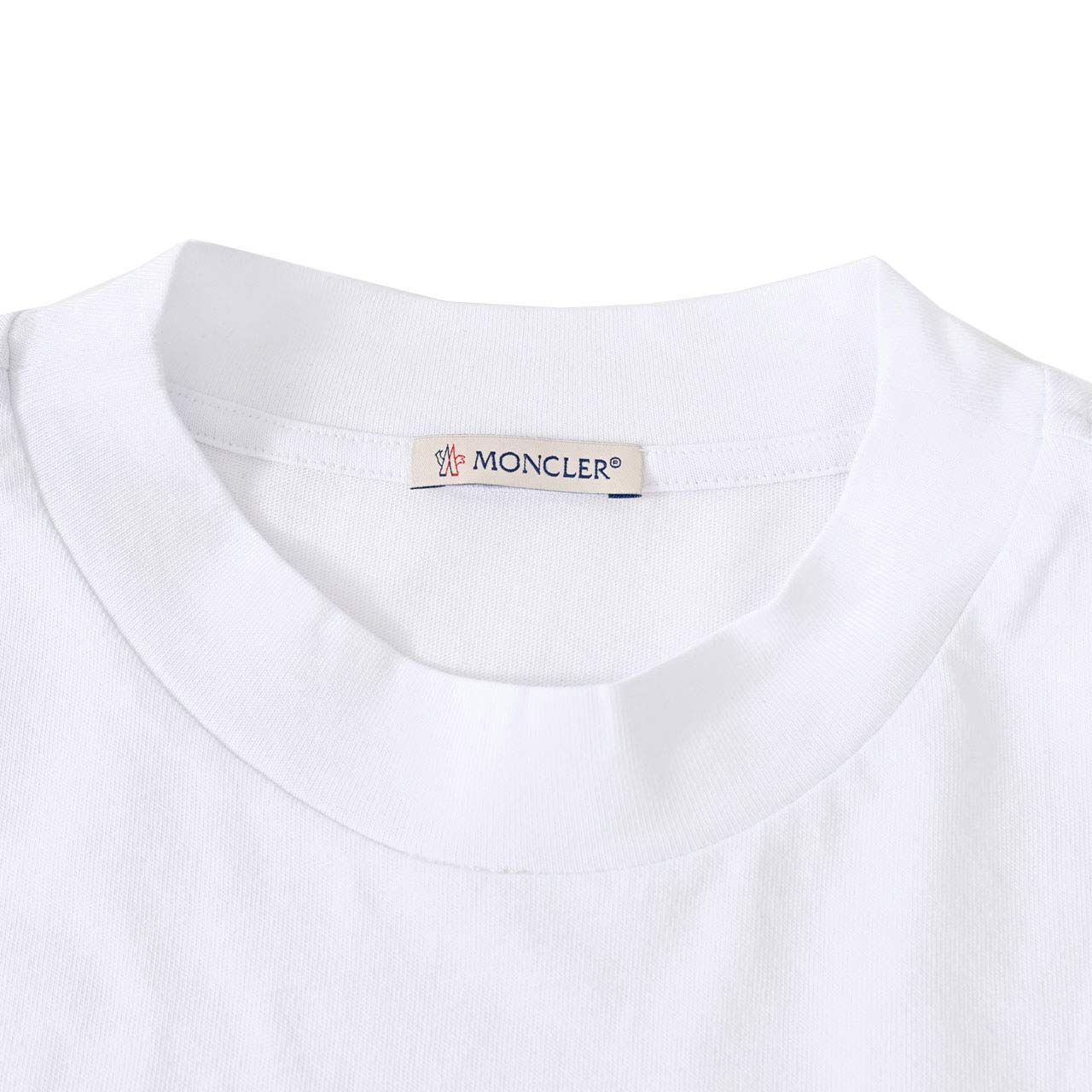 モンクレール MONCLER クルーネック半袖Tシャツ 8C00146 829H8 001 ワケアリ ホワイト レディース