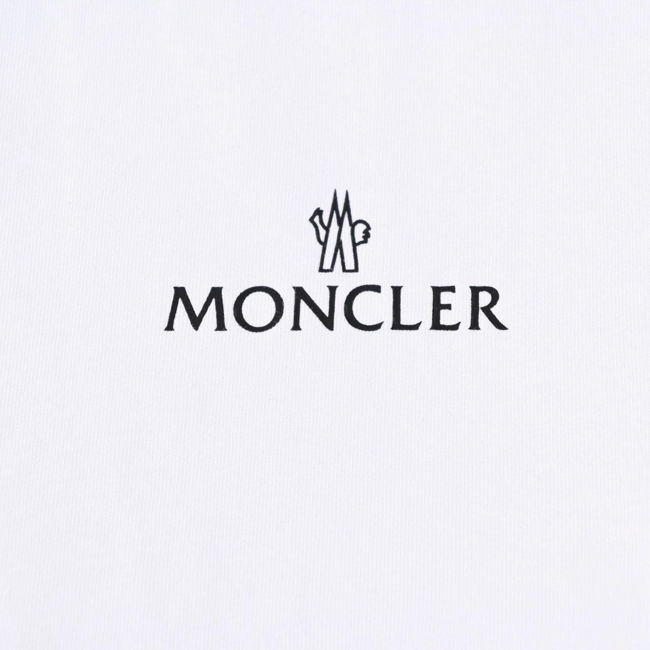 モンクレール MONCLER クルーネック半袖Tシャツ 8C01096 8390Y 001 ワケアリ ホワイトメンズ