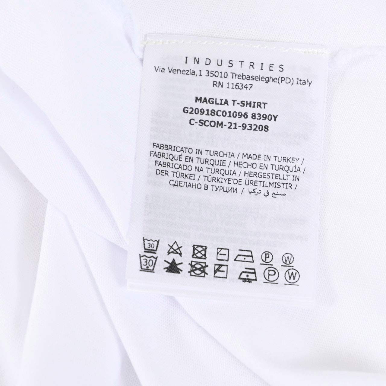 モンクレール MONCLER クルーネック半袖Tシャツ 8C01096 8390Y 001 ワケアリ ホワイトメンズ