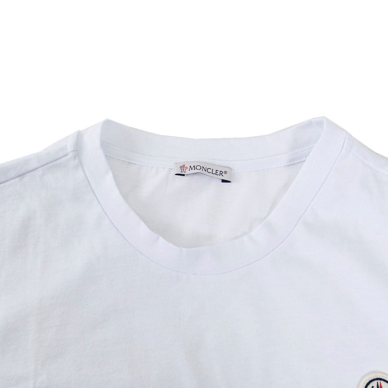 モンクレール MONCLER クルーネック半袖Tシャツ 8C00022 8390T 001 ワケアリ ホワイトメンズ