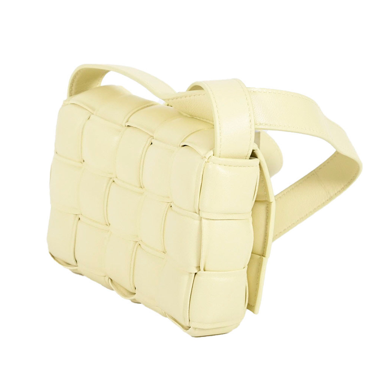 ボッテガ ヴェネタ BOTTEGA VENETA ショルダーバッグ スモール パデッド カセット 717506 VCQR1 7406 ワケアリ イエロー レディース