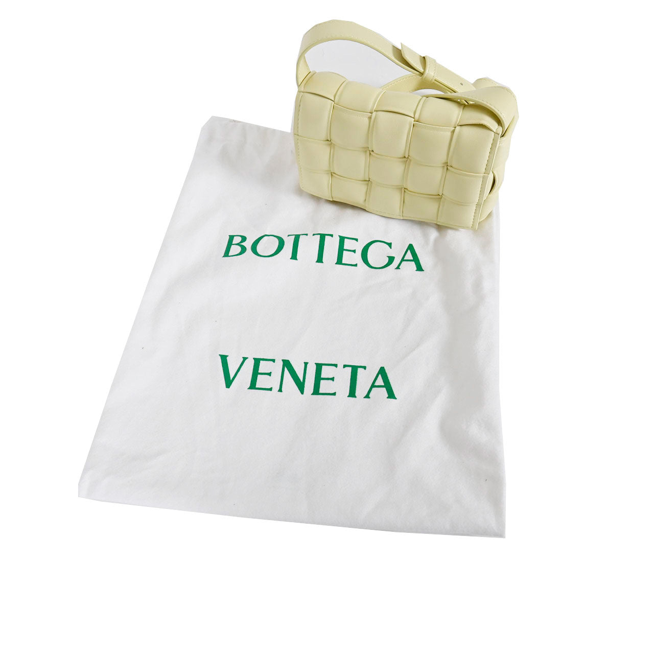 ボッテガ ヴェネタ BOTTEGA VENETA ショルダーバッグ スモール パデッド カセット 717506 VCQR1 7406 ワケアリ イエロー レディース