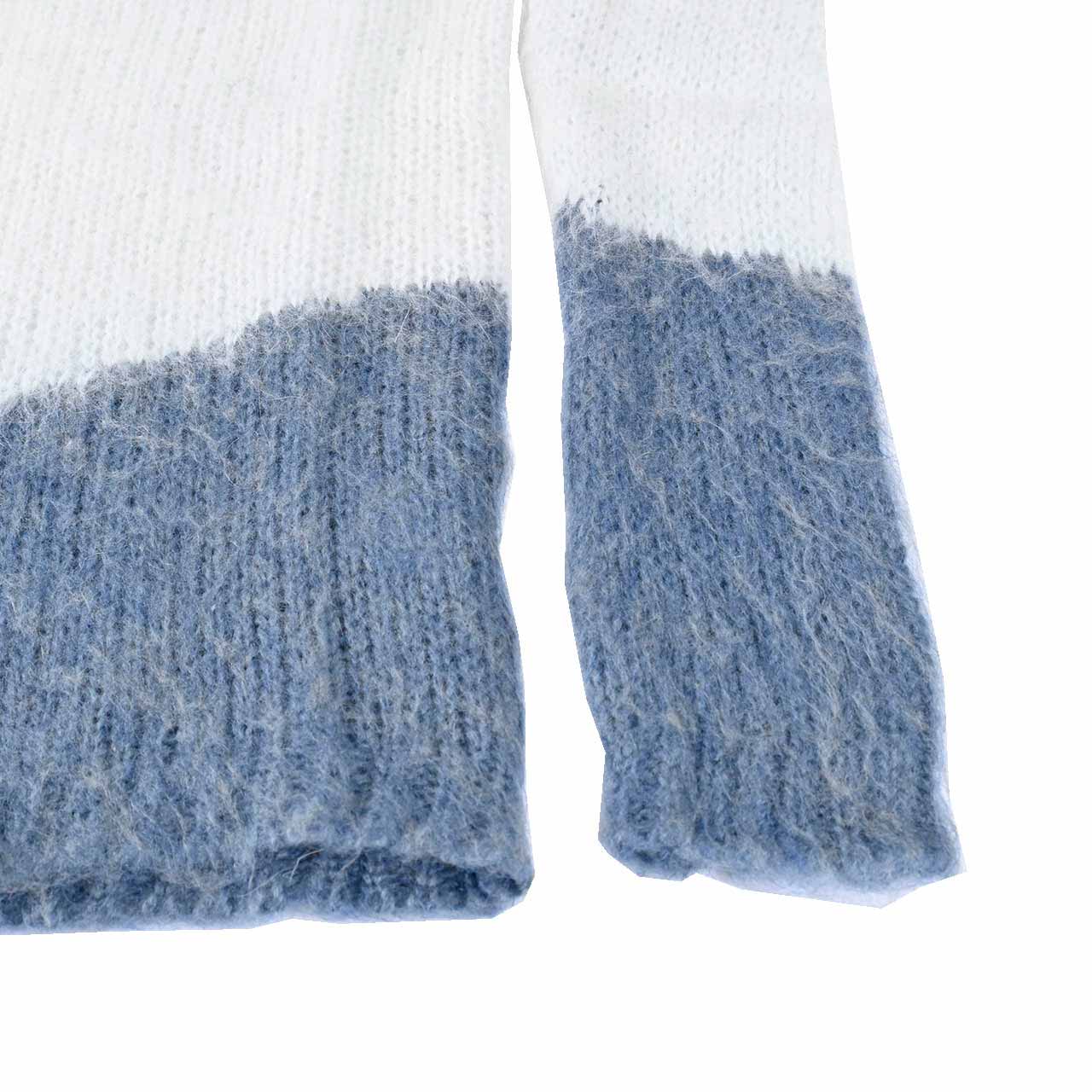 ジジル Jijil セーター RTW(MAGLIA)J2355 ホワイト/ブルー 【ラスト1点 40サイズ】 【プライスダウン】