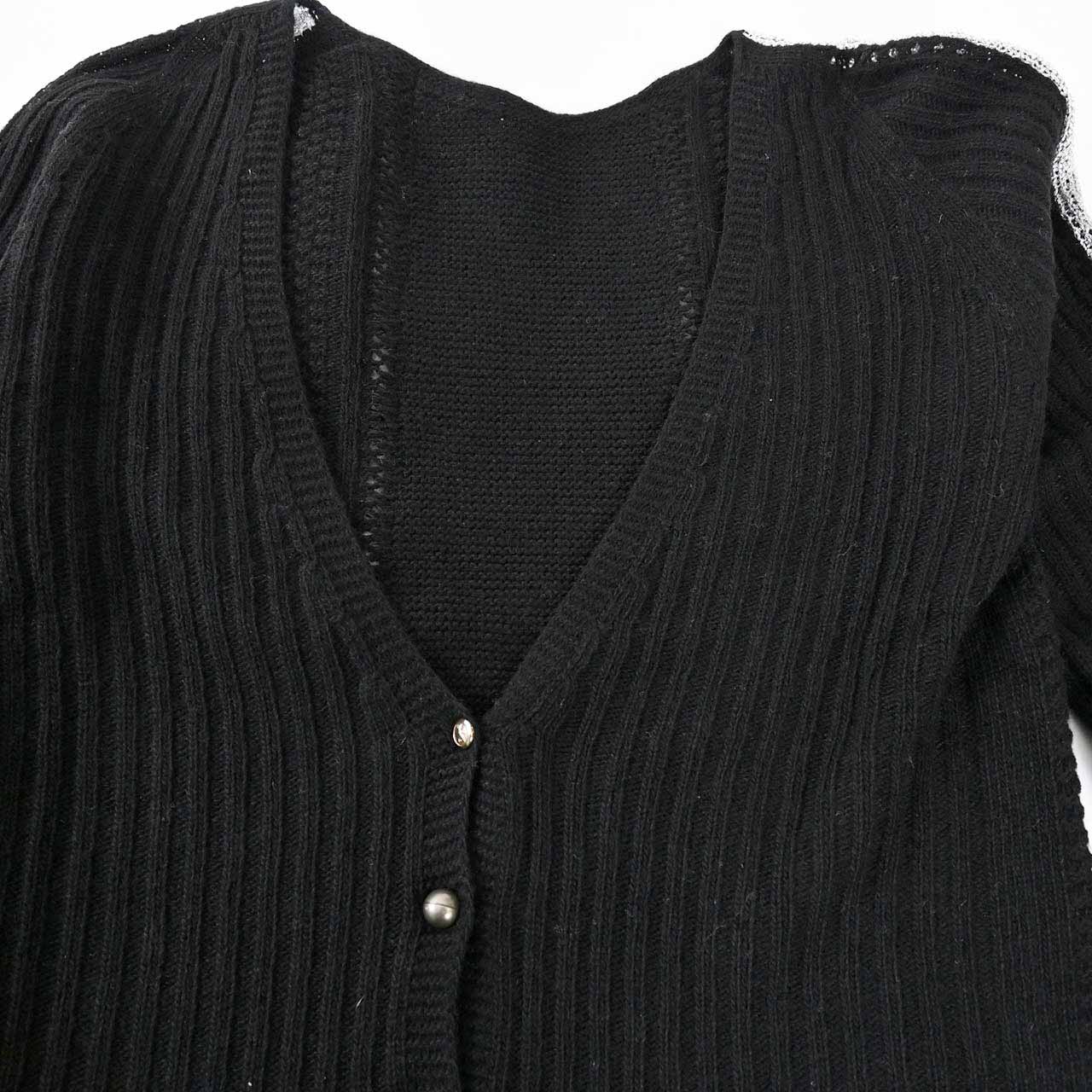 パトリツィアペペ PATRIZIA PEPE カーディガン 8M0527 A255K103 ブラック レディース カシミヤ 【ラスト1点 1サイズ】 【プライスダウン】