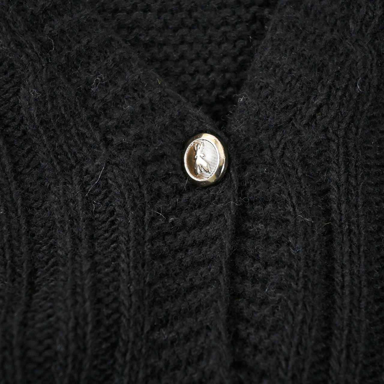 パトリツィアペペ PATRIZIA PEPE カーディガン 8M0527 A255K103 ブラック レディース カシミヤ 【ラスト1点 1サイズ】 【プライスダウン】