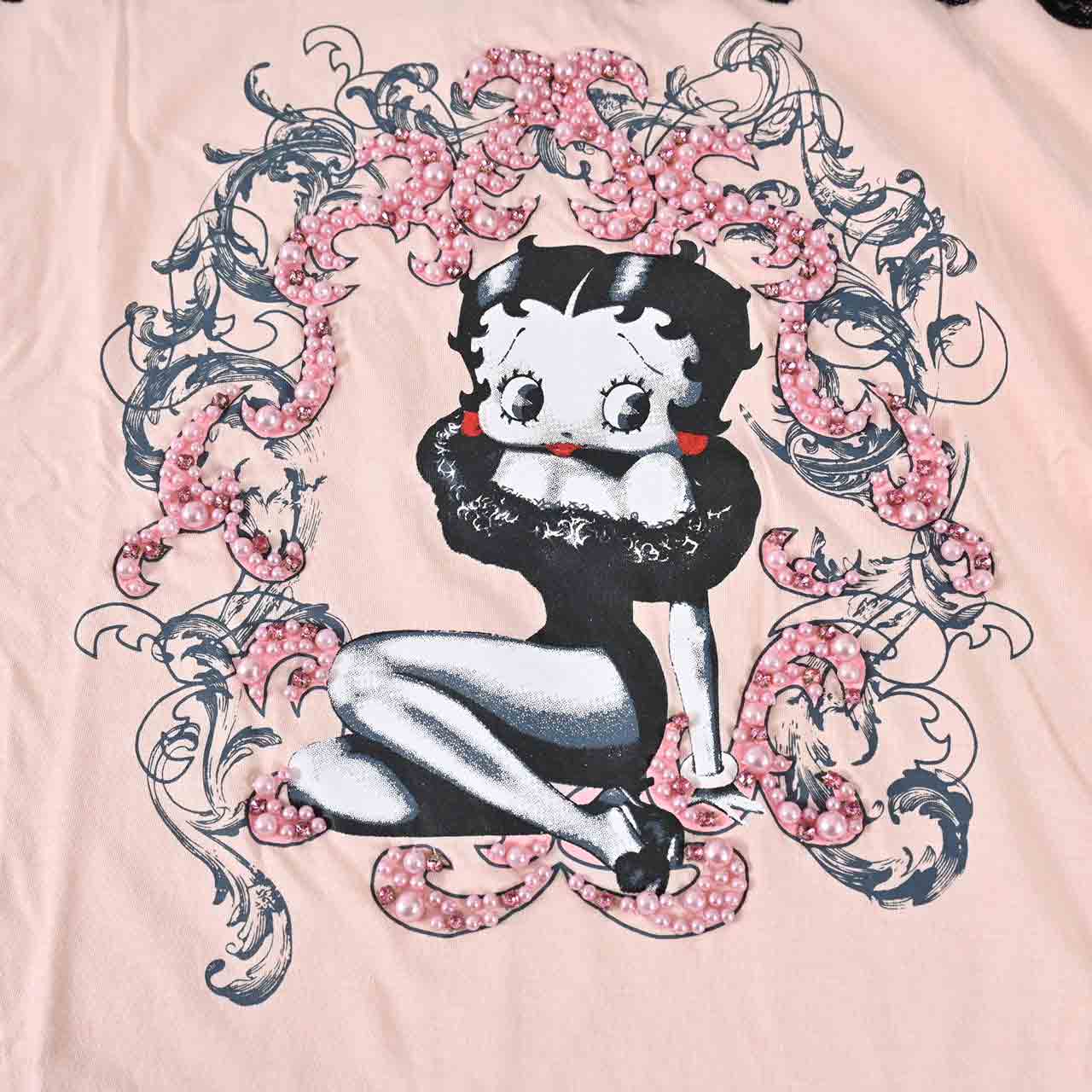 【65%OFF】 プラムス クチュール PLUMS COUTURE Tシャツ 9BWT037 PNK001 ピンク レディース 【ラスト1点 Mサイズ】