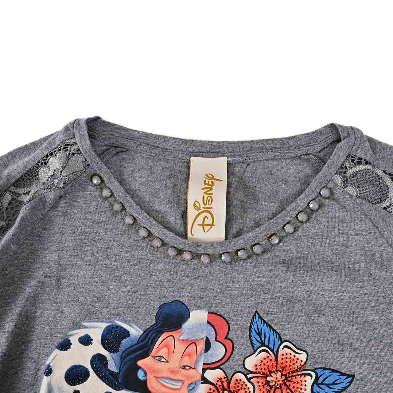 プラムス PLUMS ディズニーコラボ プリントTシャツ9DWT247S GRY028 グレー