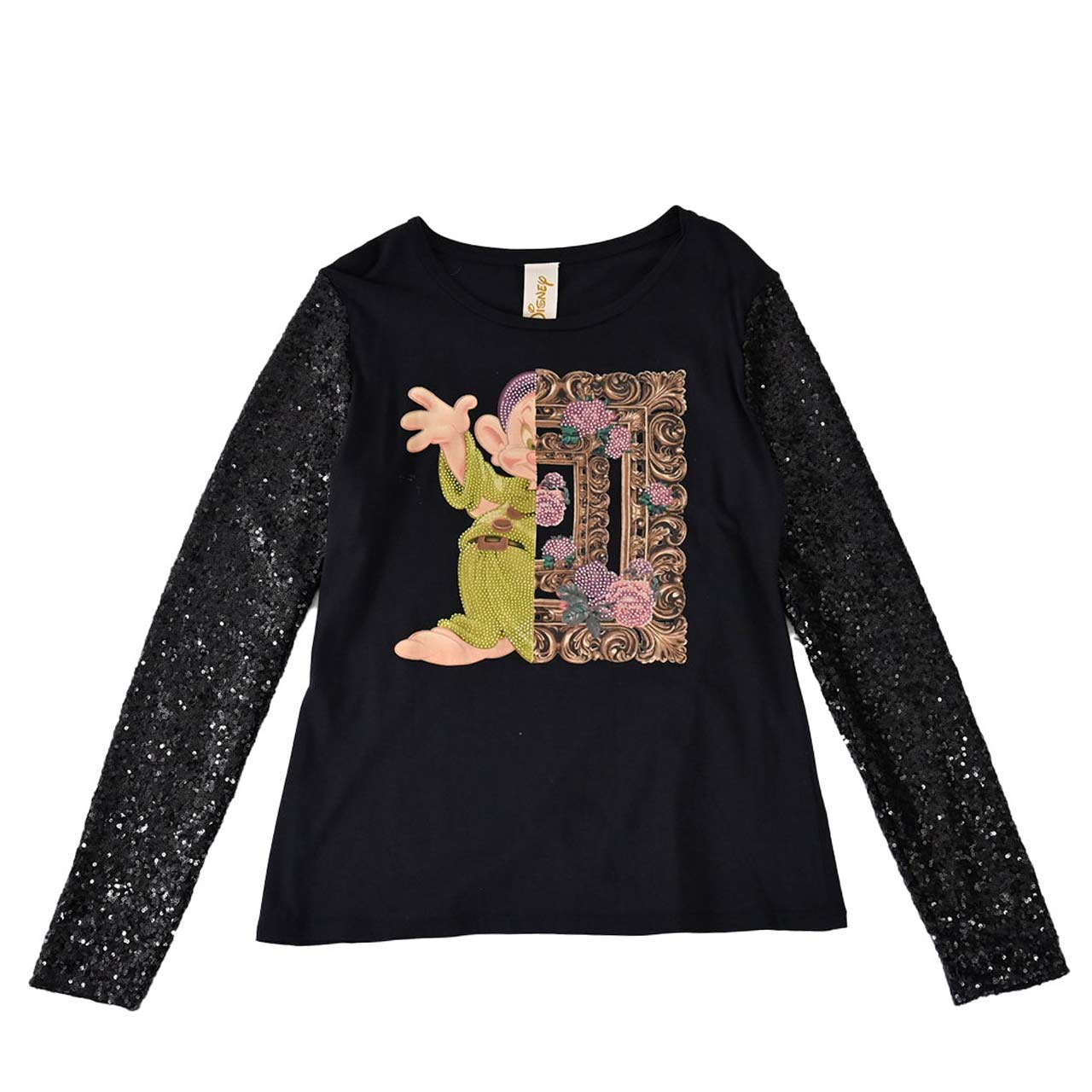 【期間限定SALE】 プラムス クチュール PLUMS COUTURE Tシャツ 9DWT248B BLK001 ブラック レディース 【ラスト1点 Lサイズ】