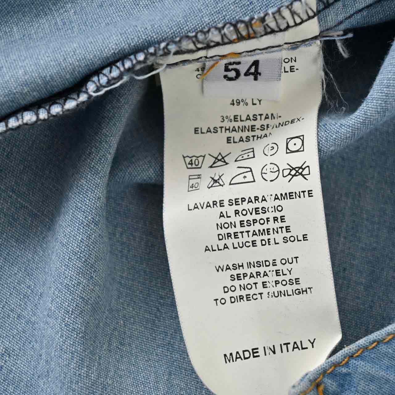 【57%OFF】 トゥーマンジーンズ TWO MEN JEANS デニムシャツ KUSTER BC420 ライトブルー メンズ 【ラスト1点 54サイズ】