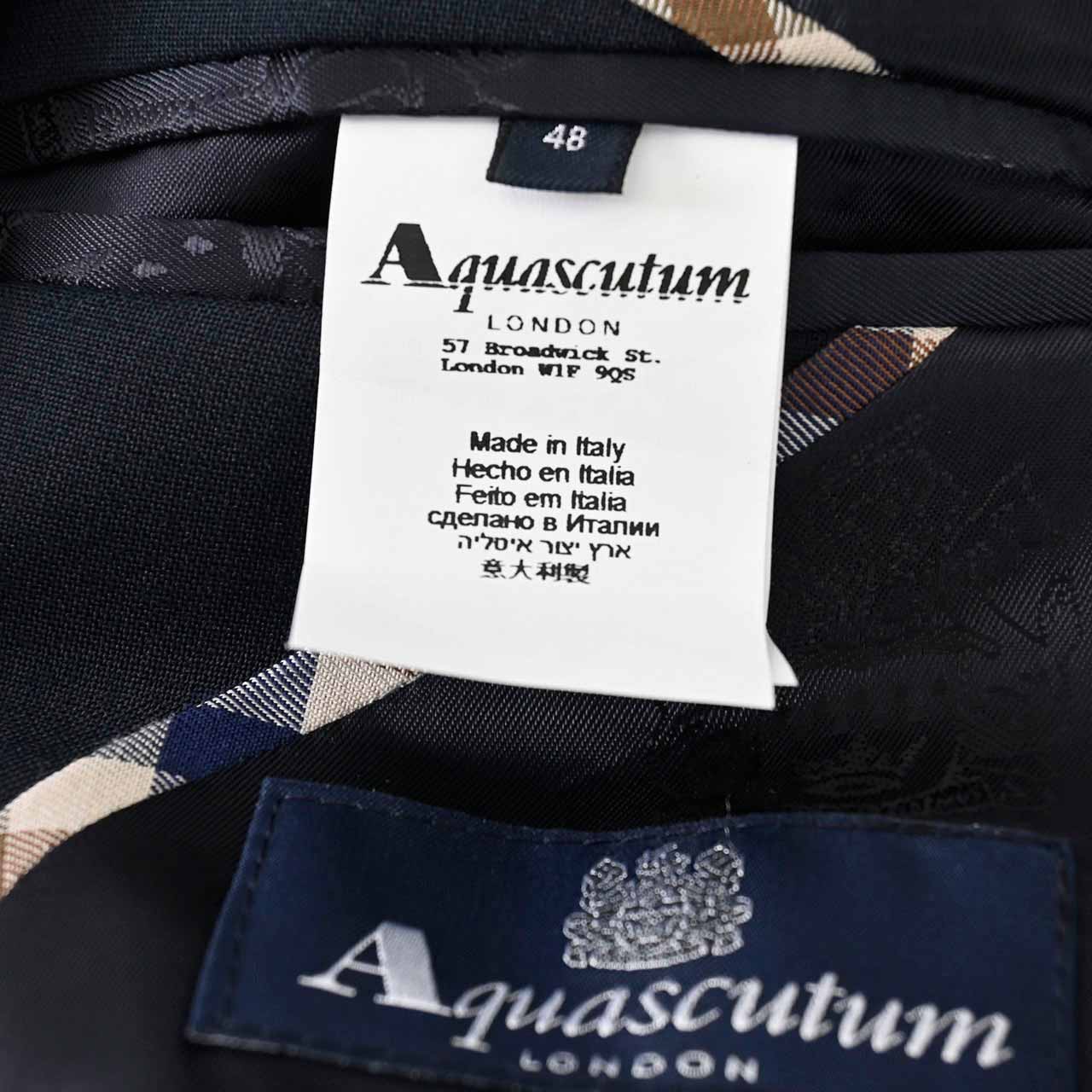 【期間限定SALE】 アクアスキュータム AQUASCUTUM スーツ 6Z221177231 ネイビー メンズ