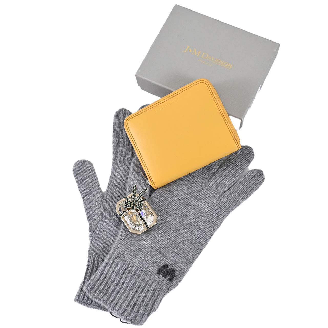 選べる福袋 J&M DAVIDSON セレクトセット レディース 長財布 ミニ財布 カシミヤマフラー 手袋 ブローチ 3つのセットから選べる福袋 2025年新春福袋セット おすすめギフト ギフト プレゼント