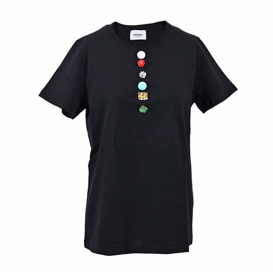 ドンダップ DONDUP Tシャツ S007 JF049D Q37 ブラック レディース