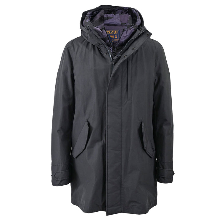 Woolrich 有襯裡羽絨外套 WOOLRICH WA1108 深灰色