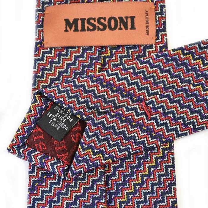 ミッソーニ ネクタイ MISSONI U6872 0002 レッド