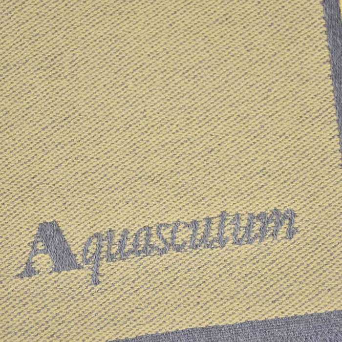 アクアスキュータム ウール　織りマフラー AQUASCUTUM 21241 3 イエロー 36×180