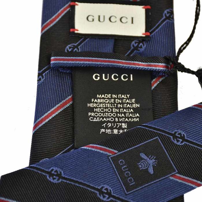 グッチ ネクタイ GUCCI 499696 4B002 4074 ネイビー　8.5×146