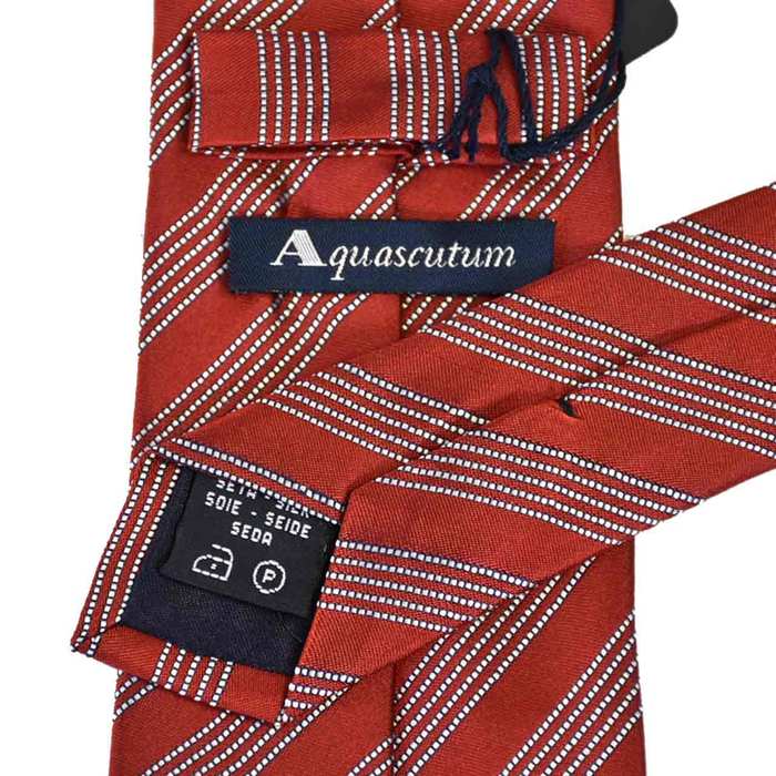 【68％OFF】 アクアスキュータム AQUASCUTUM ネクタイ 329 5 レッド メンズ 父の日 就職祝い 誕生日 ギフト プレゼントクリスマス ギフト プレゼント