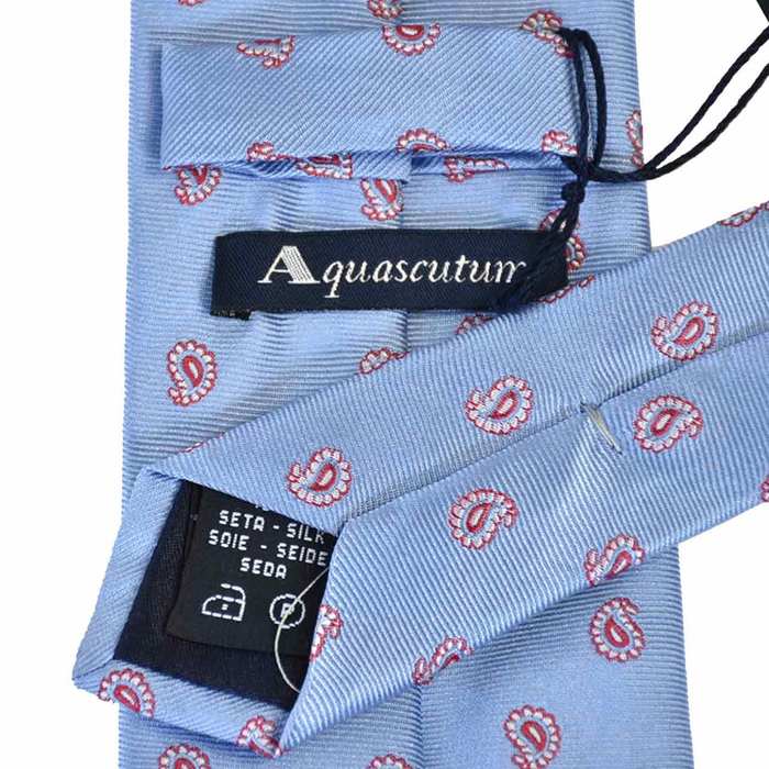 アクアスキュータム AQUASCUTUM ネクタイ 347 3 ブルー メンズ  就職祝い 誕生日 ギフト プレゼント