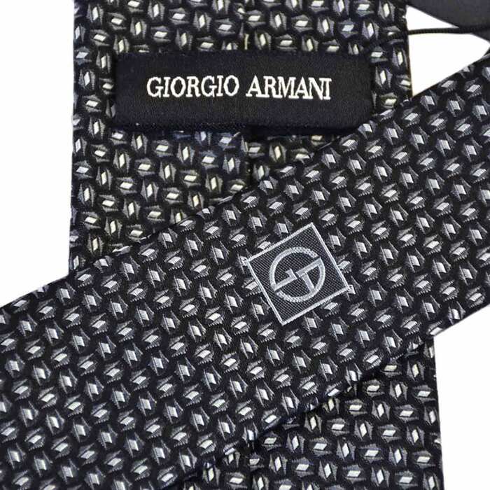 【39％OFF】 ジョルジオ アルマーニ GIORGIO ARMANI ネクタイ OP939 00020 ブラック メンズ 就職祝い 誕生日 ギフト プレゼントクリスマス ギフト プレゼント