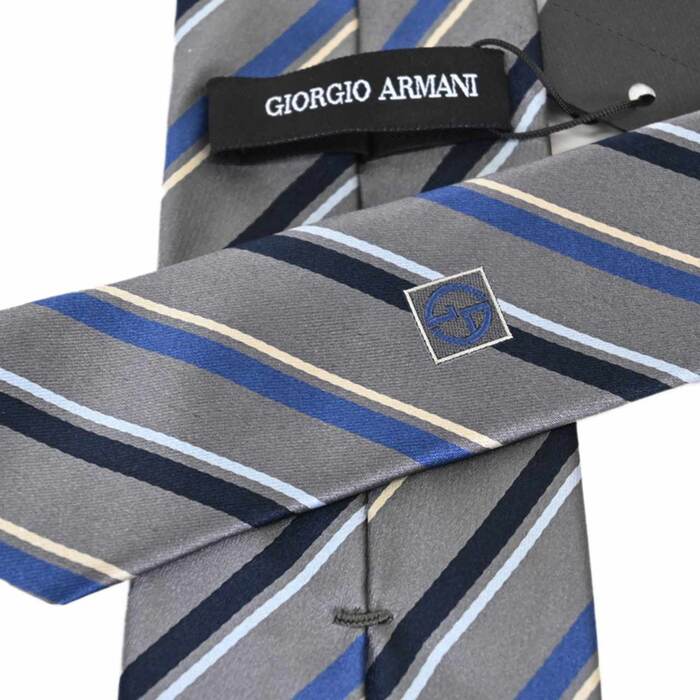 ジョルジオ アルマーニ GIORGIO ARMANI ネクタイ OA925 06541 グレー メンズ  就職祝い 誕生日 ギフト プレゼント