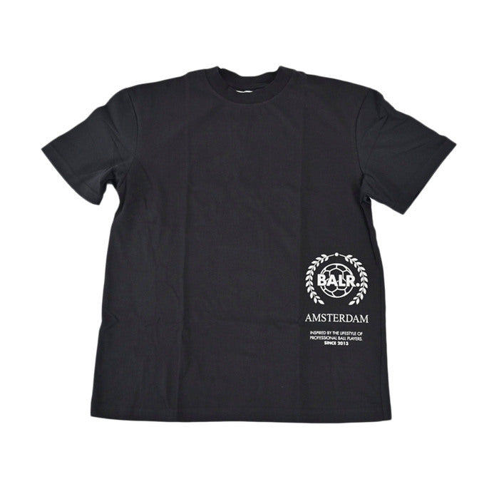 ボーラー BALR. Tシャツ B1112.1017 Crest Print Amsterdam Box Fit T-Shirt J ブラック メンズ プレゼント ギフト