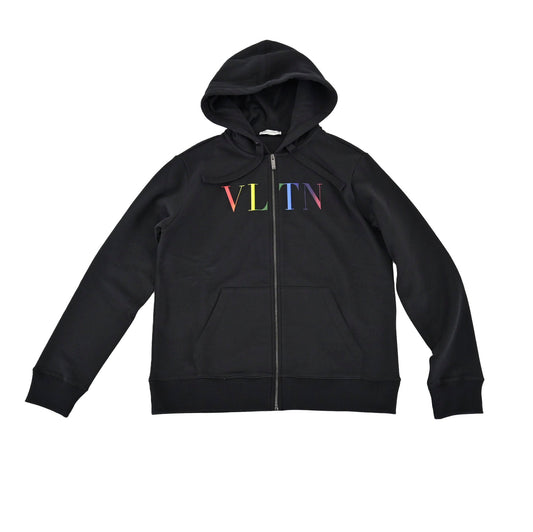 ヴァレンチノ ジップアップパーカー VALENTINO VV3MF11I 73B20T ブラック