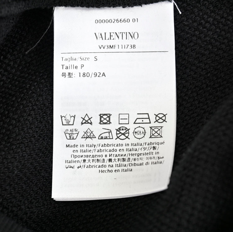 ヴァレンティノ VALENTINO ジップアップパーカー VV3MF11I 73B20T ブラック メンズ プレゼント ギフト