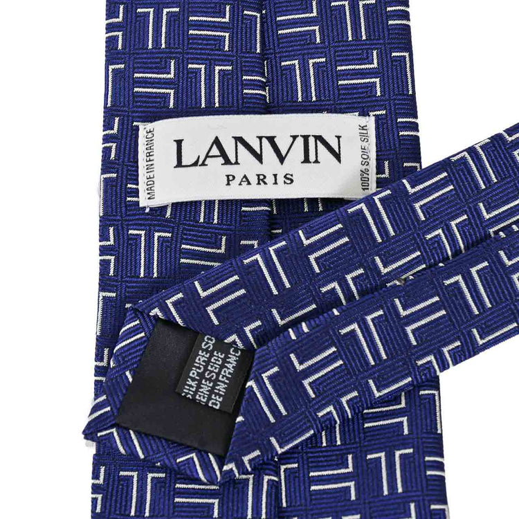 ランバン LANVIN ネクタイ 2059 1 ネイビー メンズ  父の日 就職祝い 誕生日 ギフト プレゼント