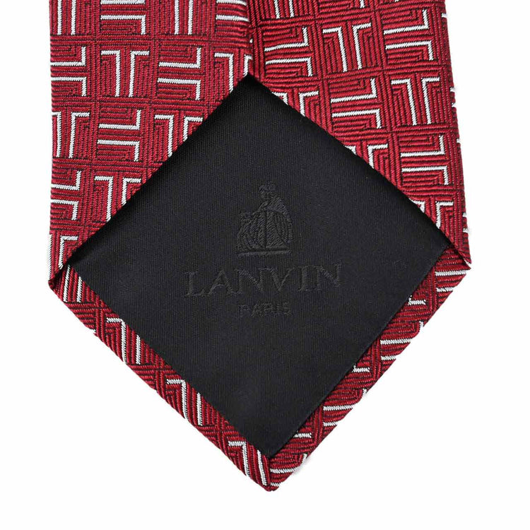 【56％OFF】 ランバン LANVIN ネクタイ 2059 3 レッド メンズ 就職祝い 誕生日 ギフト プレゼントクリスマス ギフト プレゼント