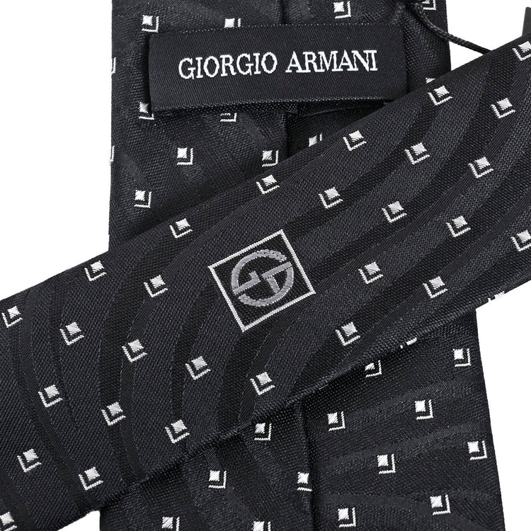 【46％OFF】 ジョルジオ アルマーニ GIORGIO ARMANI ネクタイ 2R917 00020 NERO ブラック メンズ 就職祝い 誕生日 ギフト プレゼントクリスマス ギフト プレゼント