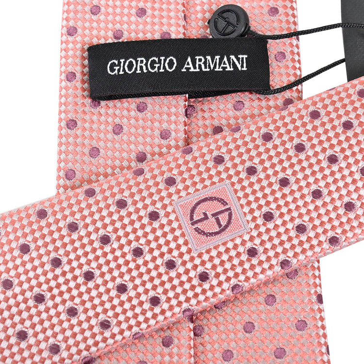 【46％OFF】 ジョルジオ アルマーニ GIORGIO ARMANI ネクタイ 2R921 00065 SALMONE ピンク メンズ 就職祝い 誕生日 ギフト プレゼントクリスマス ギフト プレゼント