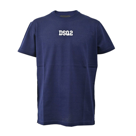 ディースクエアード DSQUARED2 クルーネック半袖Ｔシャツ S71GD1168 S23847 478 ネイビー メンズ 【ラスト1点 Ｌサイズ】 プレゼント ギフト