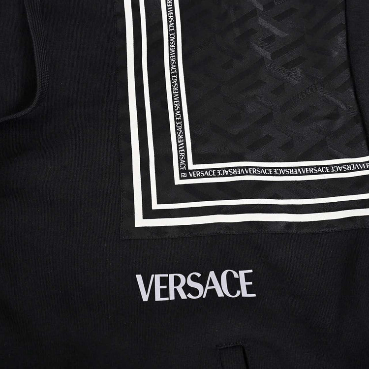 ヴェルサーチ VERSACE フード付きジャケット 1004703 1A032305B010 ブラック メンズ 【ラスト1点 Mサイズ】 プレゼント ギフト