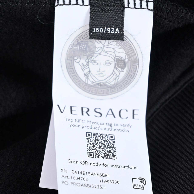 ヴェルサーチ VERSACE フード付きジャケット 1004703 1A032305B010 ブラック メンズ 【ラスト1点 Mサイズ】 プレゼント ギフト