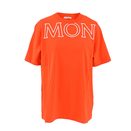 【30％OFF】 モンクレール MONCLER 半袖Tシャツ 8C000 22 829HP 365 オレンジ レディース 【ラスト1点 Sサイズ】クリスマス ギフト プレゼント