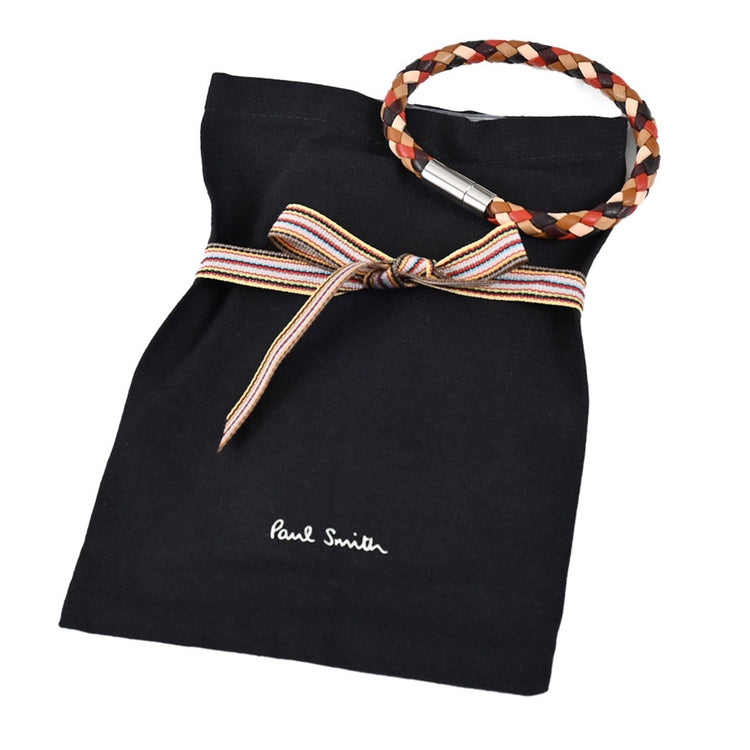 ポールスミス PAUL SMITH ブレスレット LTH PLAIT M1A BRAC APLAIT 66 ブラウン 2022年秋冬 メンズ レディース