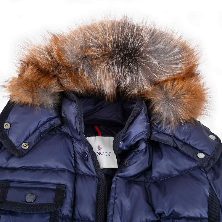 モンクレール MONCLER ダウンコート HERMIFUR 778 ネイビー レディース