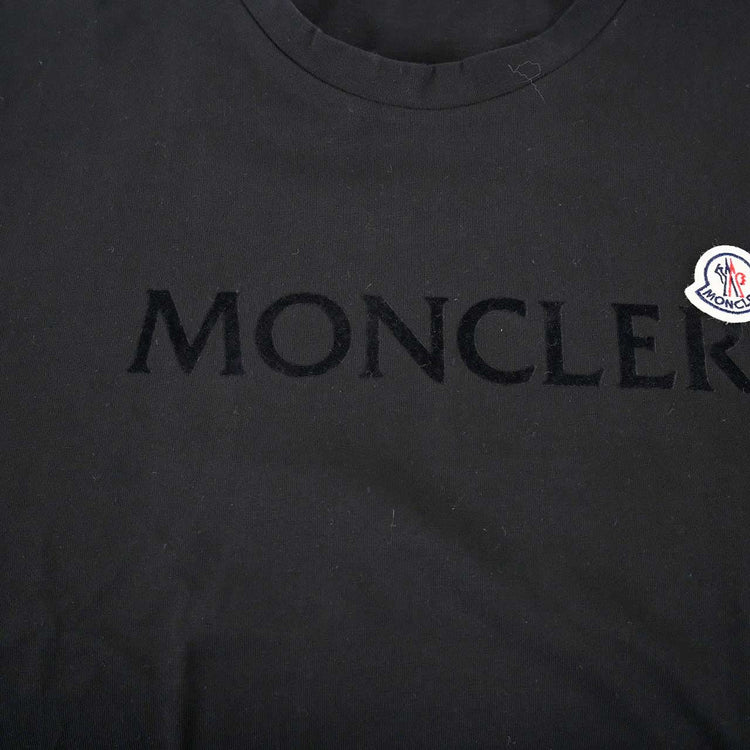 モンクレール MONCLER Tシャツ 8C000 22 8390T 999 ブラック 秋冬 メンズ