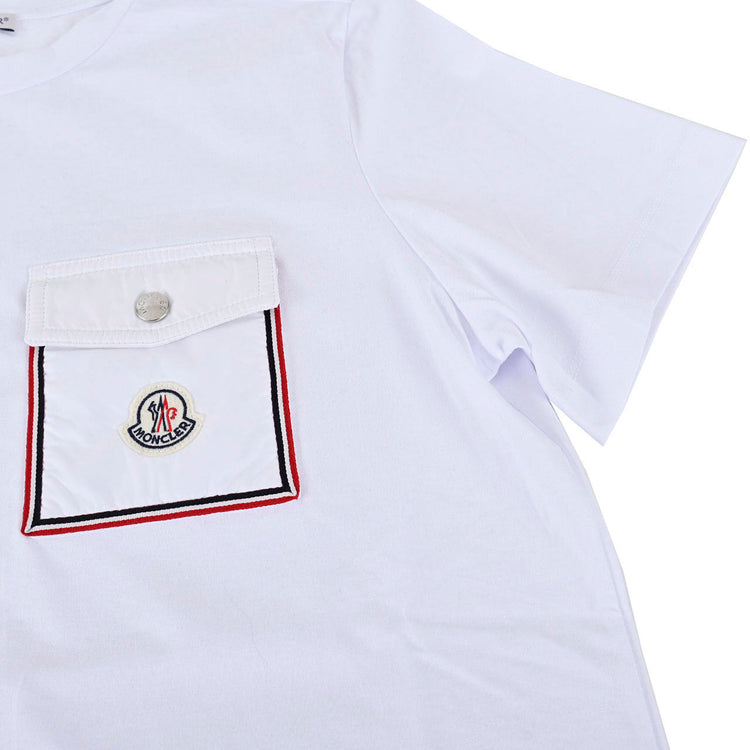 モンクレール MONCLER Tシャツ 8C000 48 8390Y 001 ホワイト 秋冬 メンズ