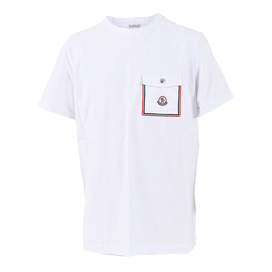 モンクレール MONCLER Tシャツ 8C000 48 8390Y 001 ホワイト 秋冬 メンズ