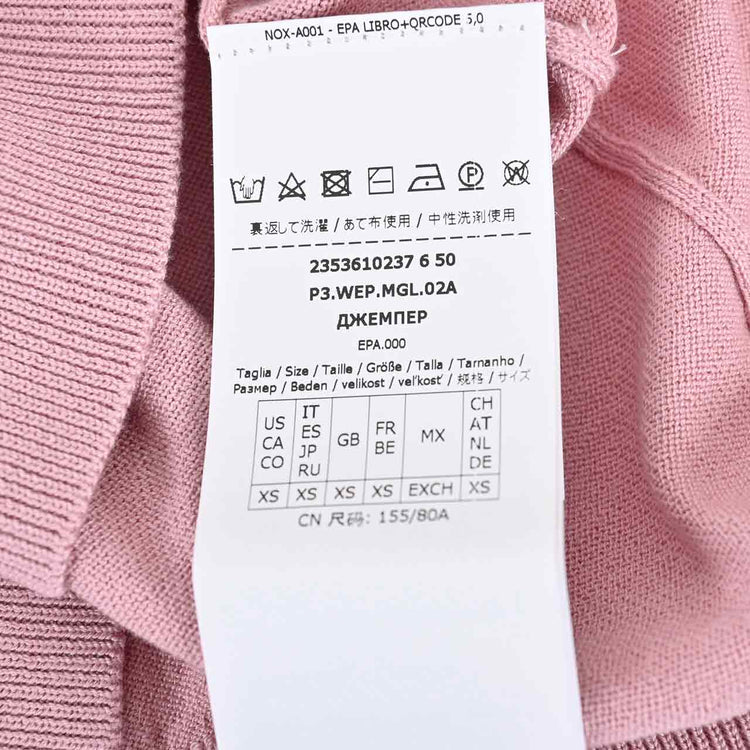 ウィークエンド マックスマーラ WEEKEND MAXMARA カットソー 53610237600 ZIBETTO 4 ピンク 2023SS レディース 【ラスト1点 XSサイズ】