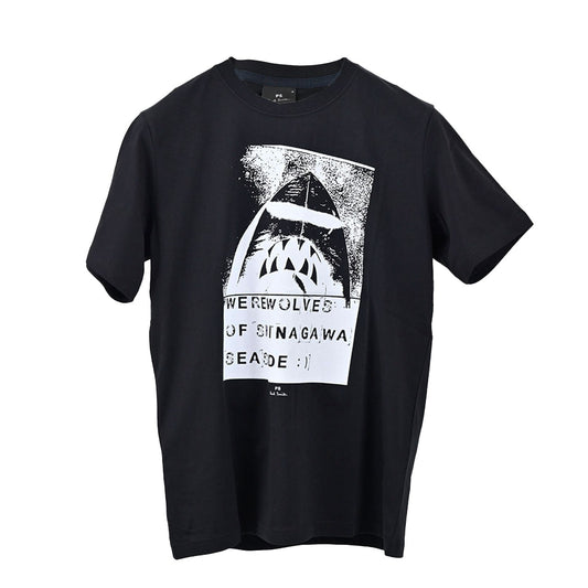 ポールスミス PAUL SMITH Tシャツ REGULAR FIT CHINAGAWA M2R 011R KP3831 79 ブラック 2023SS メンズ プレゼント ギフト