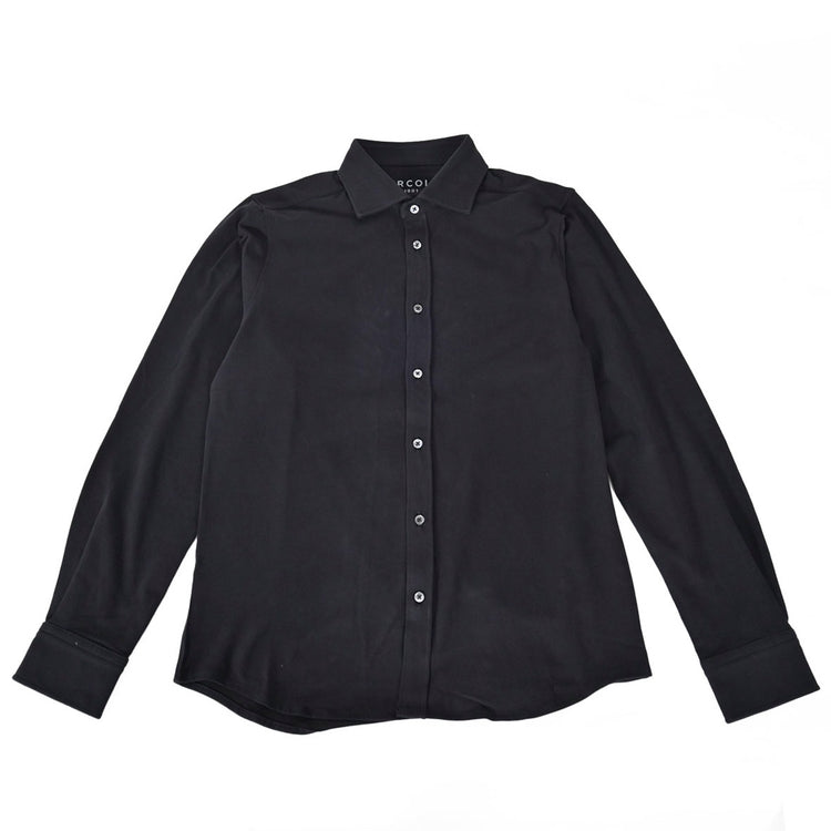 チルコロ CIRCOLO 1901 カジュアルシャツ CAMICIA JERSEY TC CN4036 NERO ASSOLUTO ブラック メンズ プレゼント ギフト